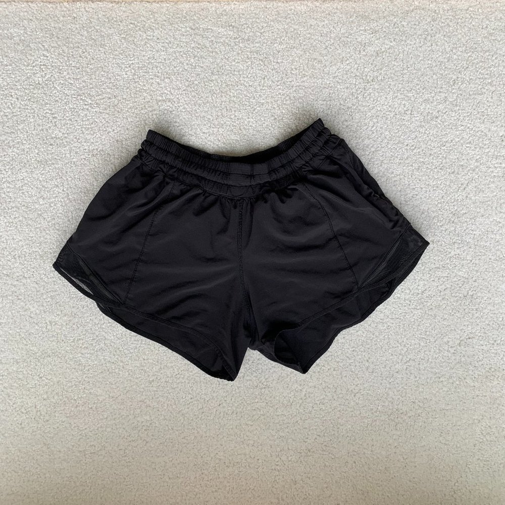 Black Lululemon Hotty Hot Shorts